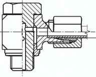 Złączka hydrauliczna kątowa 6 LL G1/8 stal nierdzewna