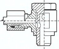 Złączka hydrauliczna kątowa 5 LL G1/8