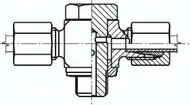 Przyłączka trójnikowa hydrauliczna gw.zew 38 S M48x2 stal nierdzewna