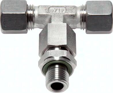 Trójnik hydrauliczny gw. zew. 38 S M48x2 stal nierdzewna