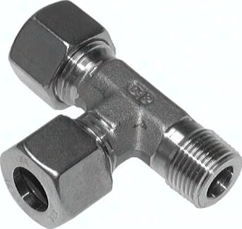 Trójnik hydrauliczny gw. zew. boczny LE 6 S M12x1,5 stal nierdzewna (NC)
