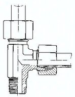 Trójnik hydrauliczny gw. zew. boczny LE 12 L R3/8