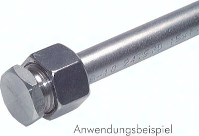 Zaślepka do rur hydraulicznych 14 S stal nierdzewna