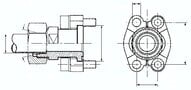 Proste złącze kołnierzowe 11/4-SAE 6000 PSI 38 S