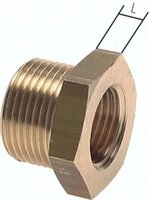Złączka redukcyjna, G 1"(GZ)-G 1 1/4"(GW), 16 bar, mosiądz