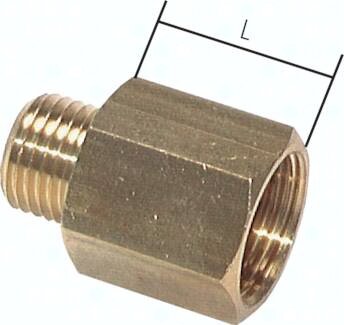 Złączka redukcyjna, M5(GZ)-G1/8(GW), 16 bar, mosiądz