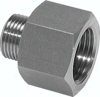 Złączka redukcyjna, G1/8(GZ)-G1/4(GW), 40 bar, stal nierdzewna