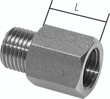 Przedłużka gwintowa, G3/4-25mm, 40 bar, stal nierdzewna