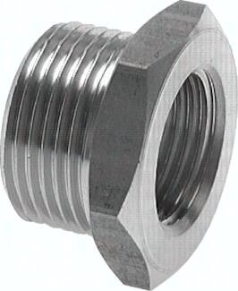 Złączka redukcyjna, G3/4GZ-G3/8(GW), 40 bar, stal nierdzewna