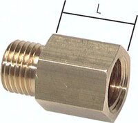Przedłużka gwintowa, G3/8-19mm, 16 bar, mosiądz