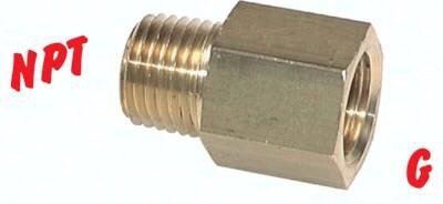 Złączka redukcyjna, NPT 1/8"GZ-G1/8(GW), 16 bar, mosiądz