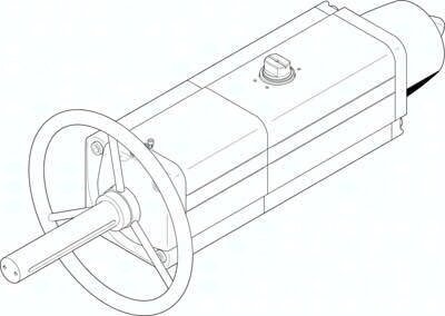 Napęd wahadłowy DAPS-0720-090-RS2-F14-MW (8005061) serii DAPS - Festo