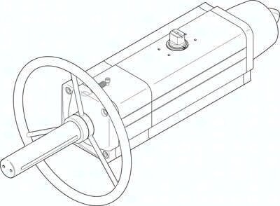Napęd wahadłowy DAPS-0180-090-RS4-F0710-MW (8005041) serii DAPS - Festo