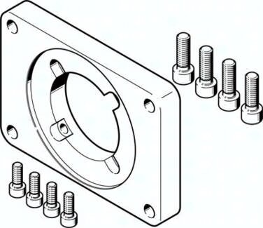 Kołnierz silnika EAMF-A-95B-80G (3305700) serii EAMF - Festo