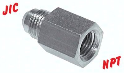 Złączka redukcyjna, UNF 9/16"-18(JIC GW)-NPT 1/4"(GW), stal nierdzewna