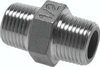 Nypel gwintowany R 1 1/2"-R 1", 16 bar, stal nierdzewna