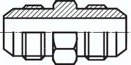 Nypel gwintowany UNF 1/2"-20 (JIC)-UNF 1/2"-20(JIC), stal nierdzewna