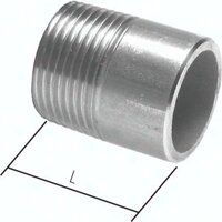 Nypel gwintowany, do wspawania, R 3"-80mm-88,9 (3"), 20 bar, stal nierdzewna
