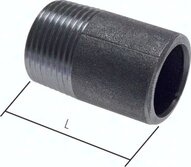 Nypel gwintowany, do wspawania, R 2"-100mm-60,3 (2"), 50 bar, St37, stal