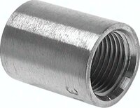 Mufa gwintowana okrągła, NPT 1"-NPT 3/8", 16 bar, stal nierdzewna