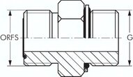Nypel gwintowany ORFS UN 13/16"-16(GZ)-G3/4