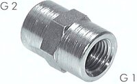 Mufa gwintowana wysokociśnień.,G 1"-G 1", stal ocynkowana