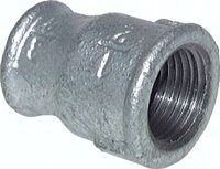 Mufa gwintowana okrągła, Rp 1"-Rp 1/2", 25 bar, żeliwo cynkowane