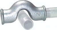 Kolano obejściowe, Rp 1/2"(GW), żeliwo cynkowane