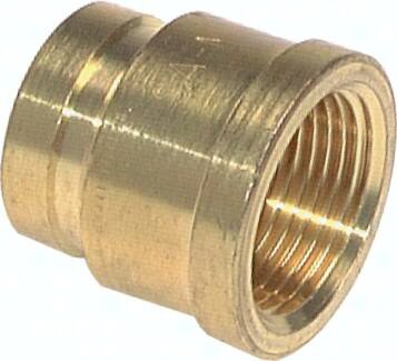 Mufa gwintowana okrągła, G 2"-G 1 1/2", 16 bar, mosiądz