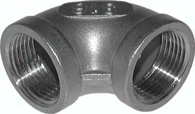 Kolano gwintowane 90°, NPT 2"(GW), 16 bar, stal nierdzewna