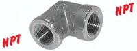 Kolano gwintowane 90°, wysokociśnień., NPT 1/8"(GW), stal nierdzewna