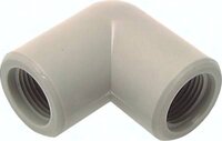 Kolano gwintowane 90°, G1/4(GW), PVDF