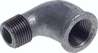 Kolano gwintowane 90°, Rp 3"(GW)-R 3"(GZ), 25 bar, żeliwo