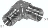 Kolano gwintowane 90°, stożek 60°, G 1 1/2"-G 1 1/2"(GZ), stal nierdzewna