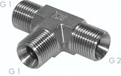Trójnik, stożek 60, G 1 1/2"-G 1 1/2"-G 1 1/2"(GZ), stal nierdzewna