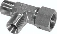Trójnik gwintowany, stożek 60°, G 1 1/4"(GZ/GW), stal nierdzewna