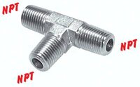 Trójnik NPT 3/8"(GZ), stal ocynkowana