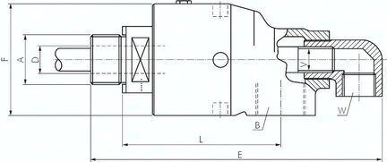 Uniwersalne złącze obrotowe, DEUBLIN, G 2"-G 1 1/4"--rura G 2"-48mm