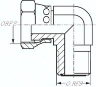 Kolano ORFS UN 13/16"-16(GZ)