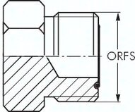 Korek gwintowany, ORFS UNF 9/16"-18(GZ)