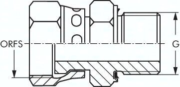 Złącze z nakrętką obrotową ORFS 2 1/-12(GW)-G 1 1/2"