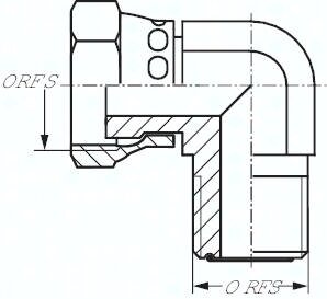 Kolano ORFS UN 1 7/16"-12(GZ)