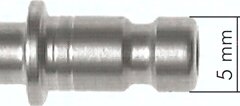 Szybkozłączka NW2,7 M5 GZ, z odcięciem