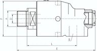 Uniwersalne złącze obrotowe, DEUBLIN, G 2"- G 2" LH
