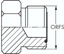 Korek gwintowany, ORFS UN 1 7/16"-12(GZ)