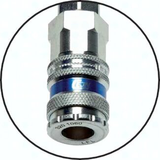 Przewód spiralny PUR, 10x6, szybkozłączka + króciec, NW7.2, L=4m, odp. na odpryski - Cejn
