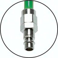 Przewód spiralny PUR, 12x8, szybkozłączka + króciec, NW7.2, L=8m, odp. na odpryski - Cejn