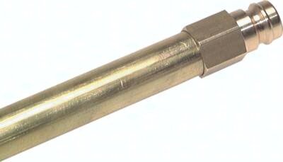 Króciec szybkozłącza do form wtrysk., 13 mm, z rurką 14x150mm
