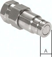 Szybkozłączka hydrauliczna ISO16028, wlk. 4, G1" GW, stal nierdz.