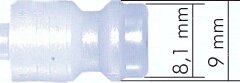 Szybkozłączka automatyczna do przewodu 4, NW5, PVDF